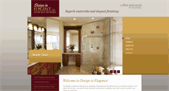 Desktop Screenshot of designinelegance.com